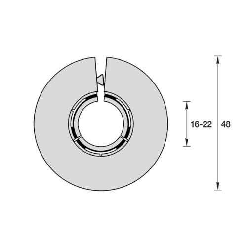 Обвод для труб универсальный 16-22 мм "Идеал"