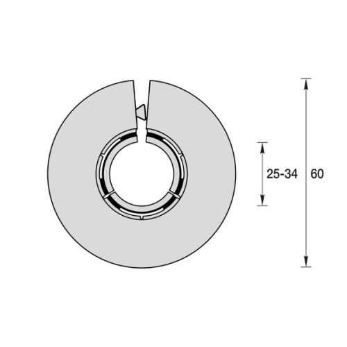 Обвод для труб универсальный 25-34 мм "Идеал"
